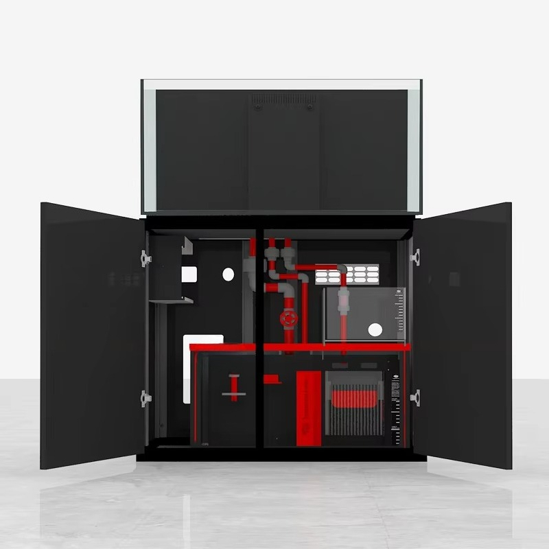 Marine Aquarium Cube - ตู้ปลาทรงสี่เหลี่ยมฐานกระจก รุ่น Magic Cube M/MG ซีรีส์ธีมทะเลสมัยใหม่