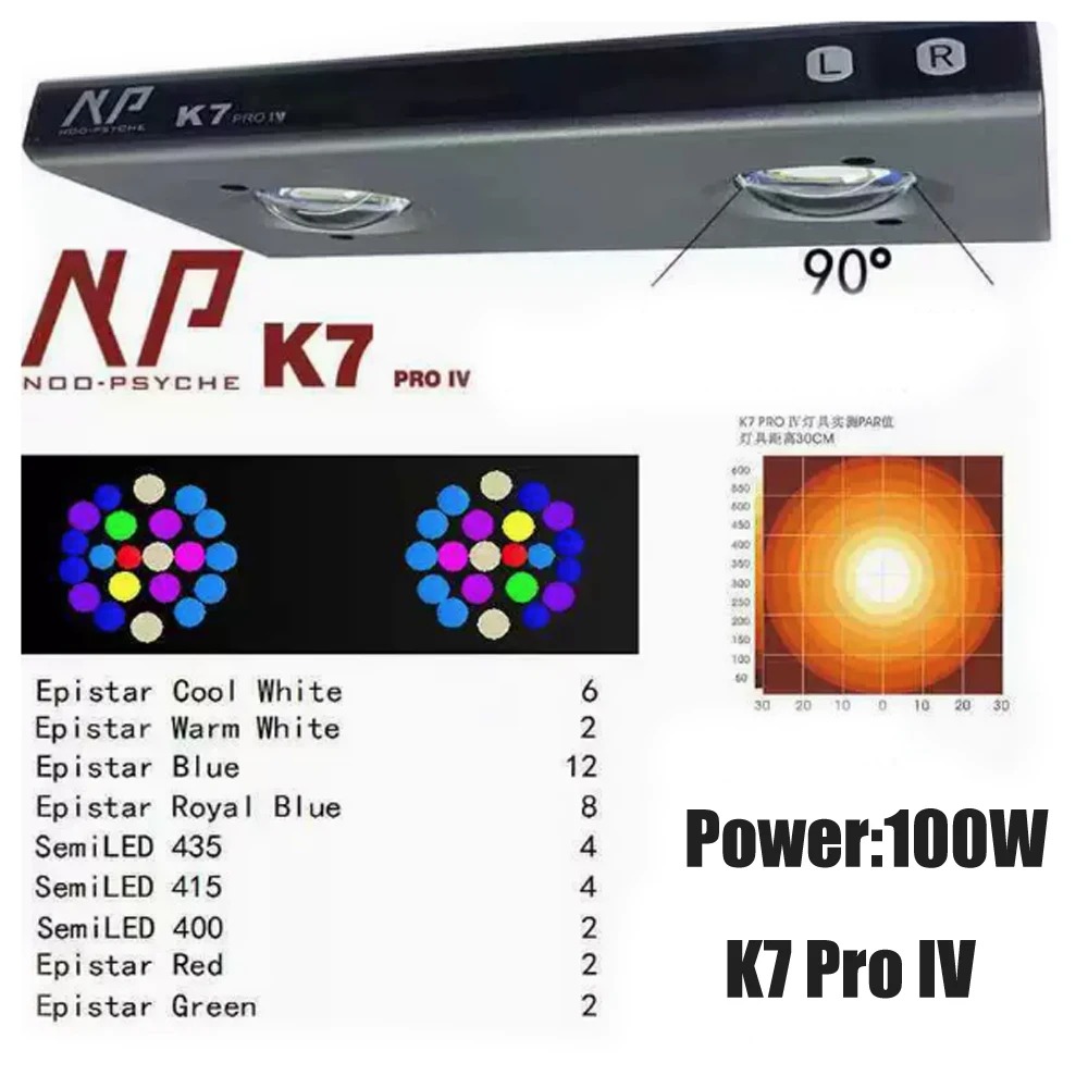 Reef Aquarium - ไฟ LED สำหรับตู้ปลาทะเล Noopsyche NP K7Pro